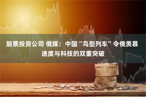 股票投资公司 俄媒：中国“鸟型列车”令俄羡慕 速度与科技的双重突破