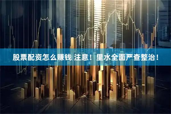 股票配资怎么赚钱 注意！里水全面严查整治！